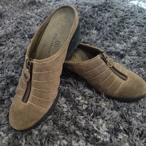 Olive Green Suede Slip On, Cole Haan Nike Air, Sz 9